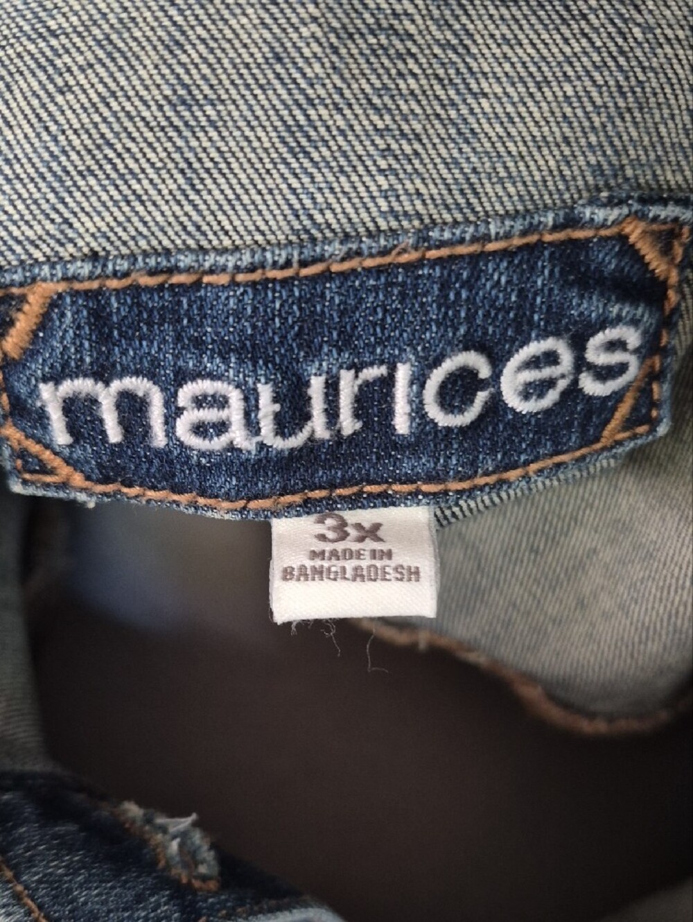 Maurices Plus Size Classic Blue Denim Jacket - 3x - Picture 5 of 6
